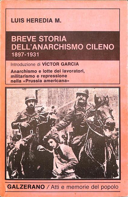 Breve storia dell'anarchismo cileno, 1897-1931 - copertina