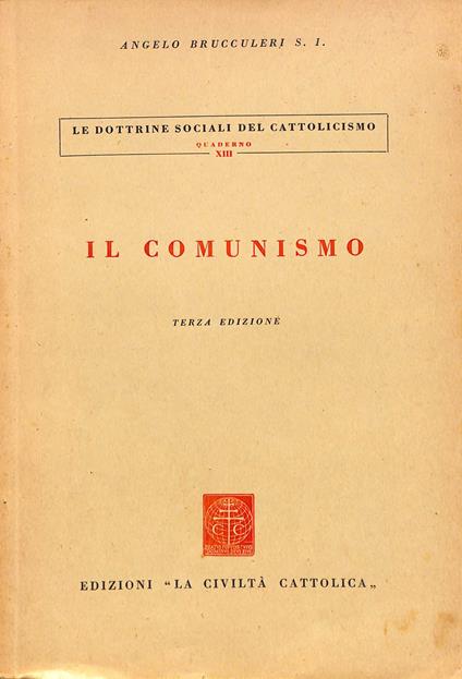 Il comunismo - Angelo Brucculeri - copertina