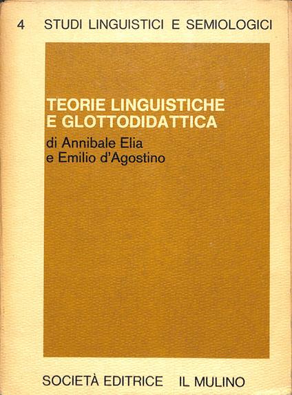 Teorie linguistiche e glottodidattica - copertina