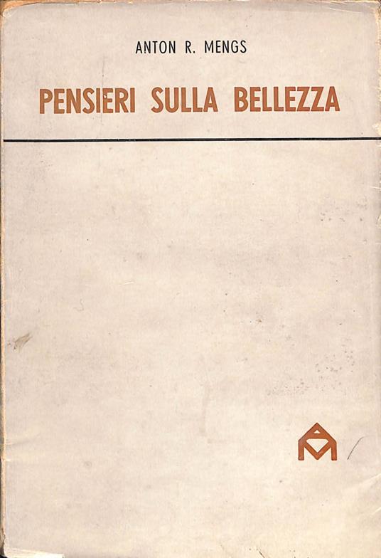 Pensieri sulla bellezza - copertina