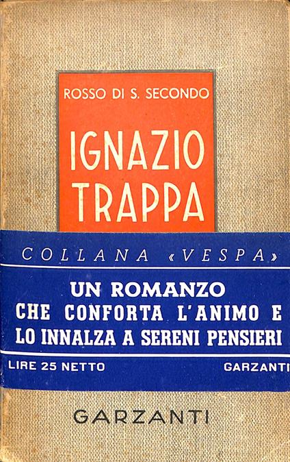 Ignazio Trappa : maestro di cuoio e suolame : romanzo - Piermaria Rosso di San Secondo - copertina