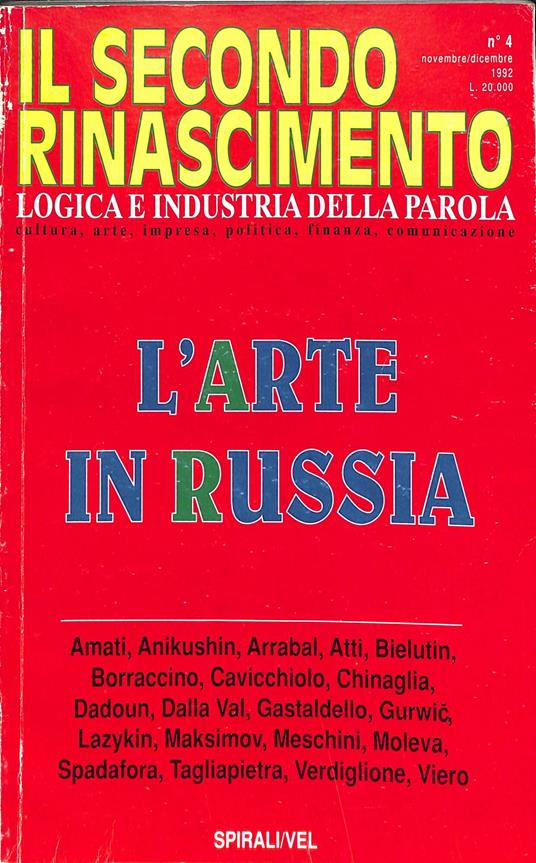 Il secondo Rinascimento. n. 4 1992 - copertina