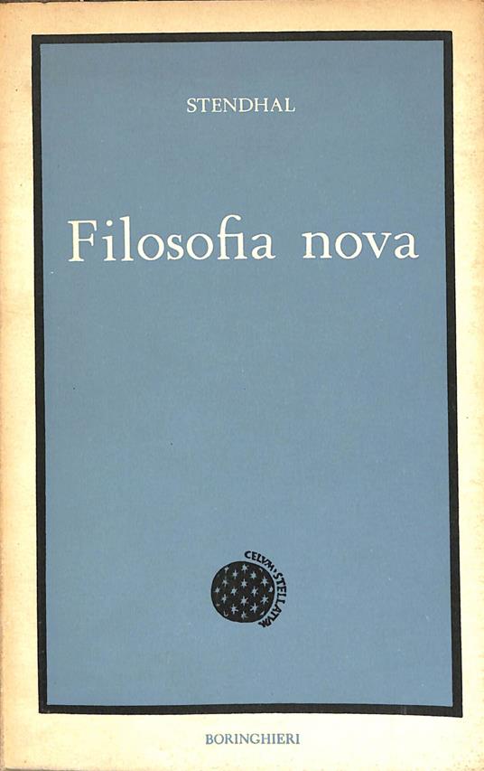 Filosofia nova - Stendhal - copertina
