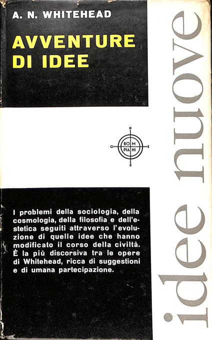 Avventure d'idee - Alfred North Whitehead - copertina