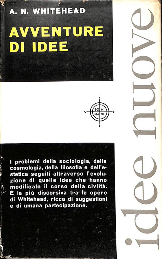 Avventure d'idee - Alfred North Whitehead - copertina