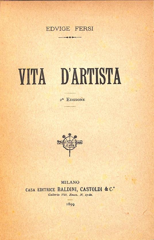 Vita d'artista - copertina