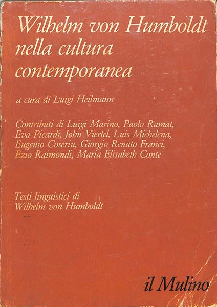 Wilhelm von Humboldt nella cultura contemporanea - Luigi Heilmann - copertina