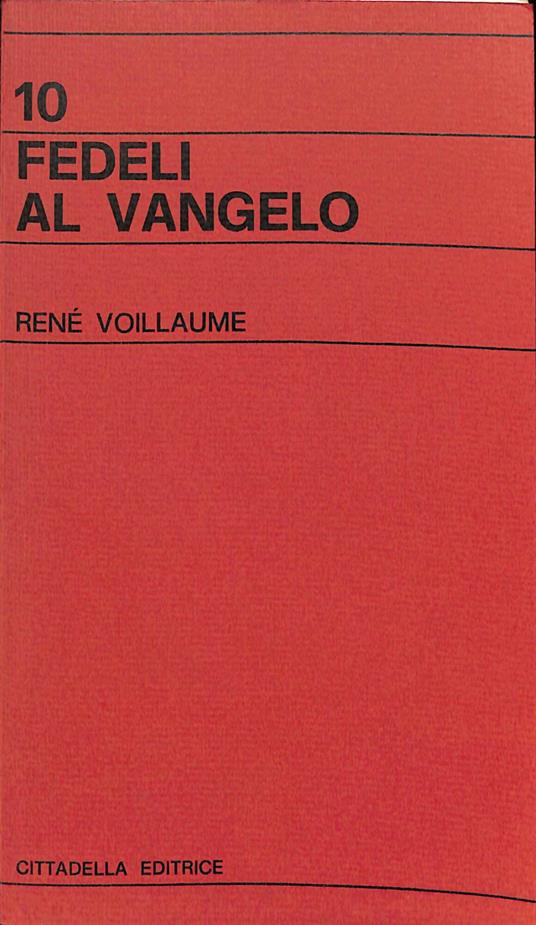 Fedeli al Vangelo - René Voillaume - copertina