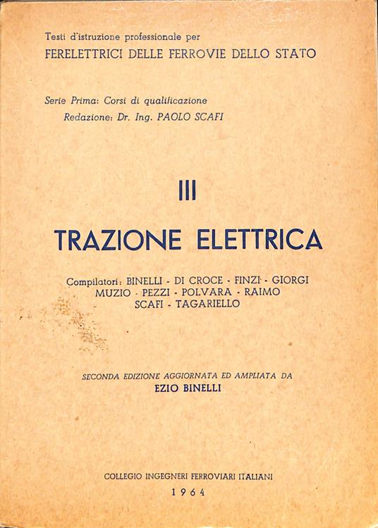 Trazione elettrica III - Vittorio Finzi - copertina