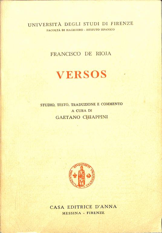 Versos - copertina
