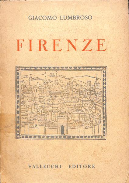 Firenze - Giacomo Lumbroso - copertina