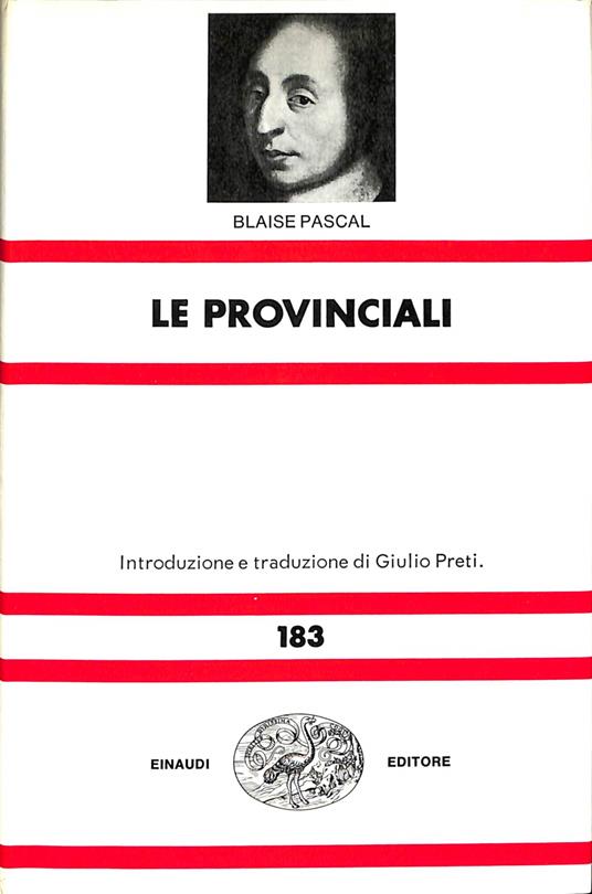 Le provinciali - Blaise Pascal - copertina