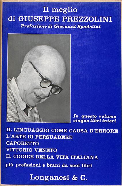 Il meglio di Giuseppe Prezzolini - Giuseppe Prezzolini - copertina