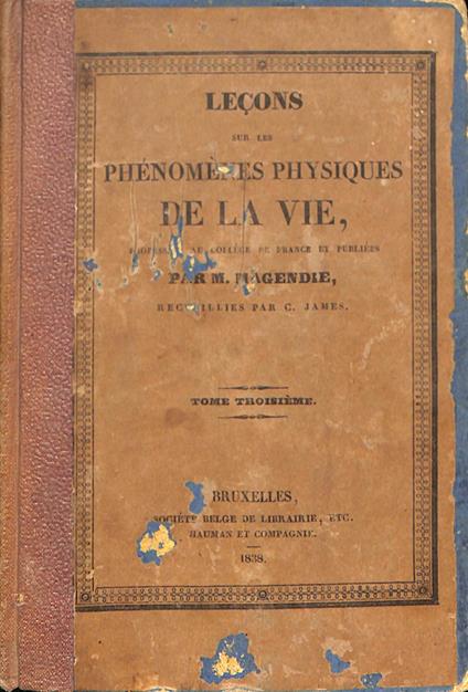 Leçons sur les phenomenes physiques de la vie 1-2-3-4 - copertina