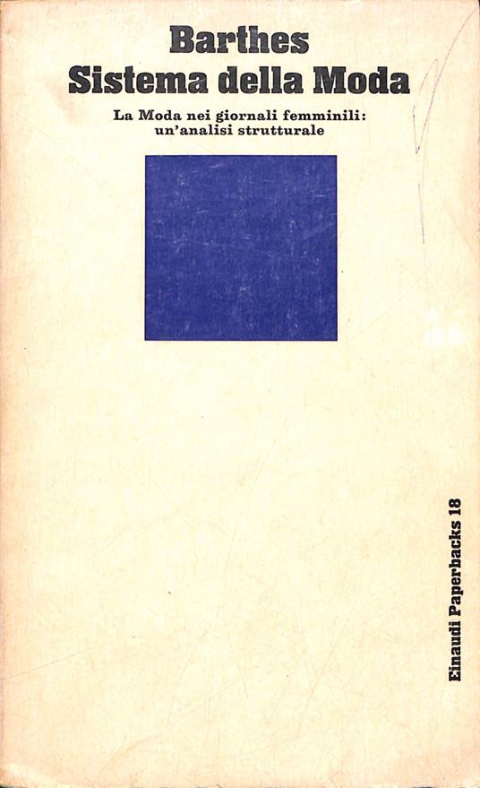 Sistema della moda - copertina