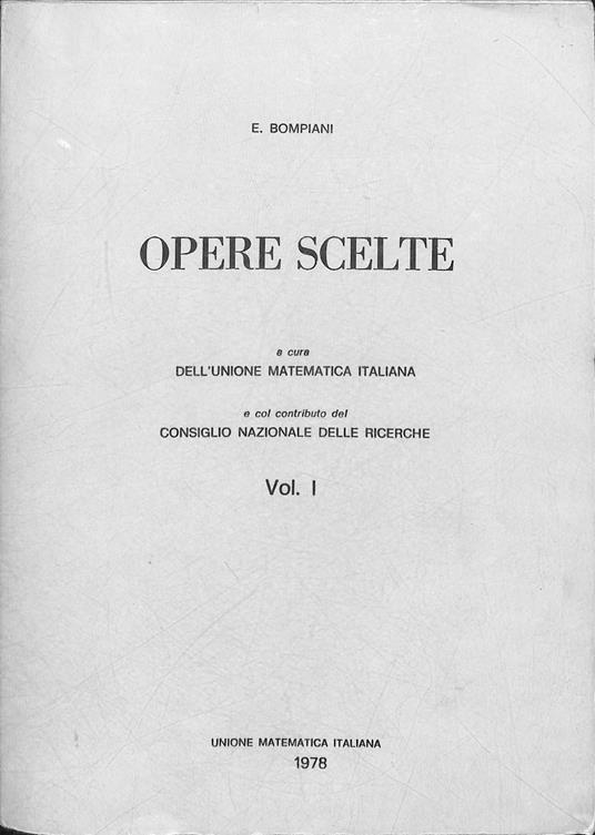 Opere scelte - copertina