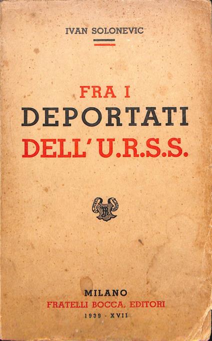 Fra i deportati dell'U.R.S.S - copertina