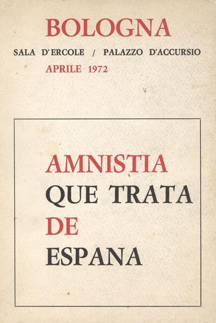 Amnistia - copertina