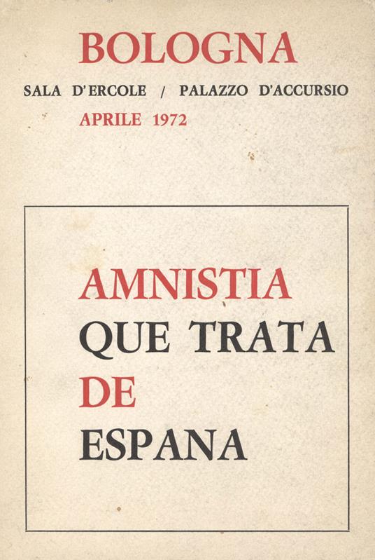 Amnistia - copertina