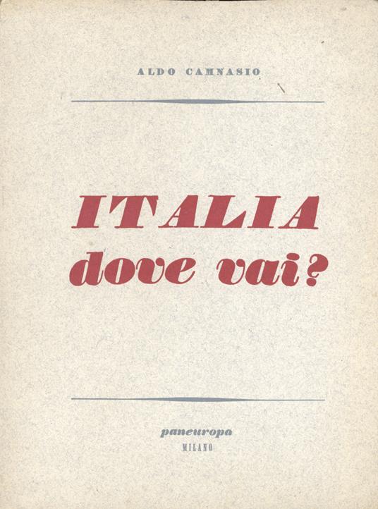 Italia dove vai? - copertina
