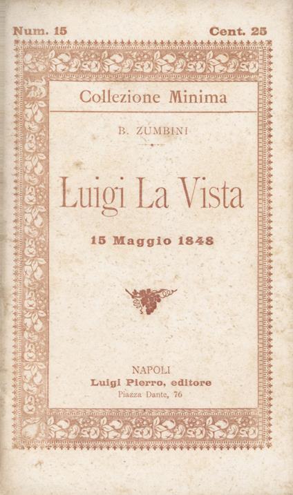 Luigi La Vista - copertina
