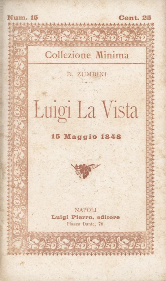 Luigi La Vista - copertina