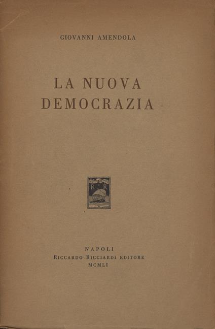 La nuova democrazia - copertina