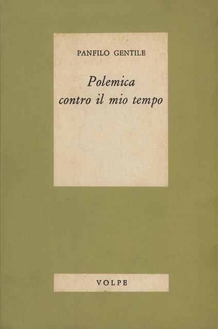 Polemica contro il mio tempo - copertina