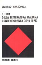 Storia della letteratura italiana contemporanea (1940-1975)