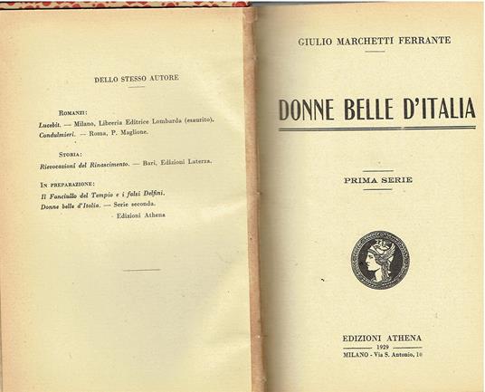 Donne belle d'Italia - copertina