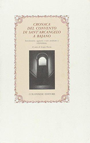 Cronaca del convento di Sant'Arcangelo a Bajano - copertina