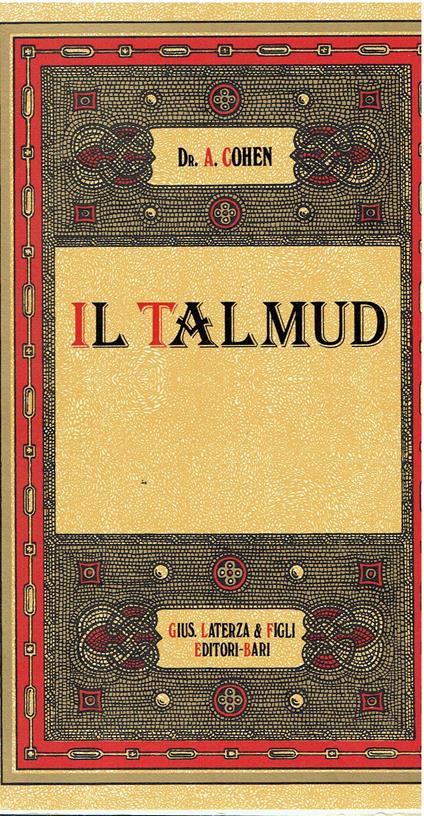 Il Talmud. Copia anastatica dell'edizione del 1935 - copertina