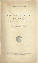 Piccolo F. - LEGGENDE EPICHE FRANCESI. GIRART DE ROUSSILLON. CORONEMENT LOOIS
