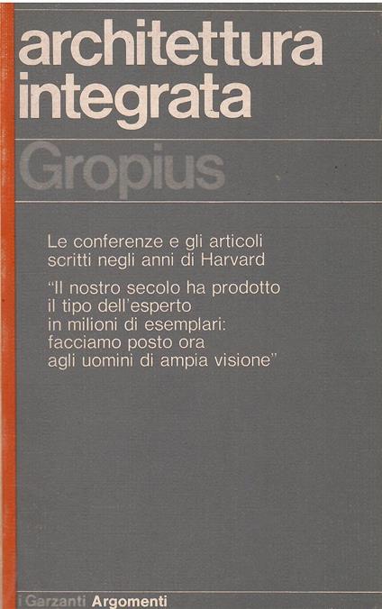 Architettura integrata - copertina