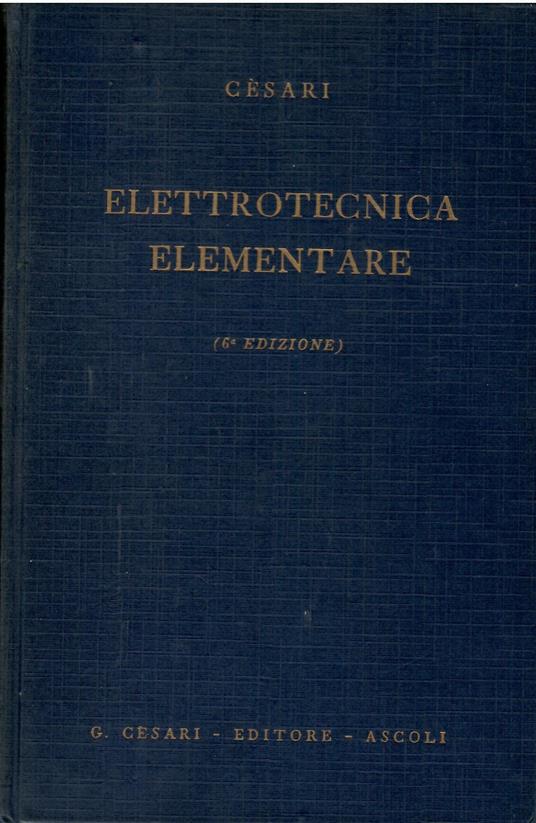 elettrotecnica elementare - copertina