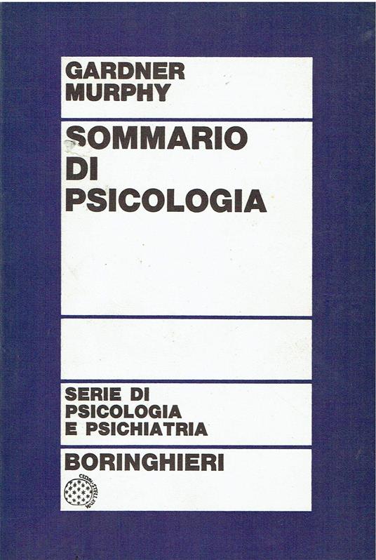 Sommario di psicologia - copertina