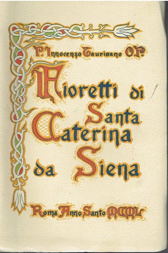 I Fioretti di Santa Caterina da Siena - copertina