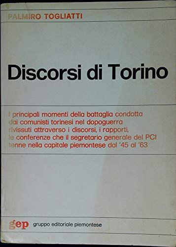 DISCORSI DI TORINO - copertina