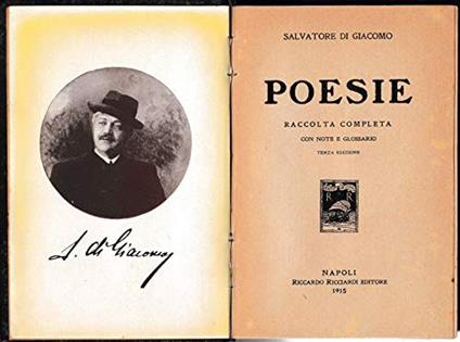 Di Giacomo S. - POESIE. RACCOLTA COMPLETA - copertina