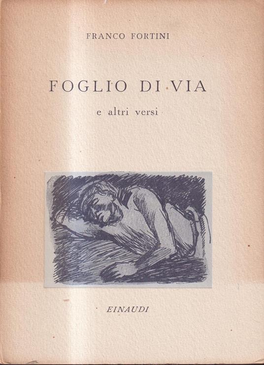Foglio di via e altri versi - copertina