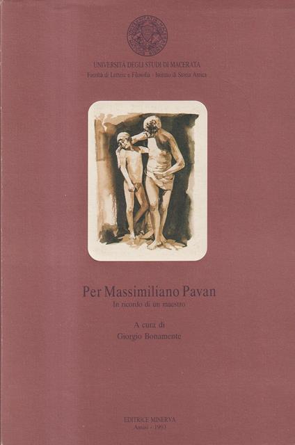 Per Massimiliano Pavan. In Ricordo Di Un Maestro - copertina