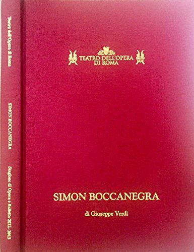 Simon Boccanegra di Giuseppe Verdi - copertina