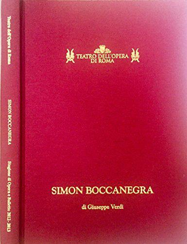 Simon Boccanegra di Giuseppe Verdi - copertina