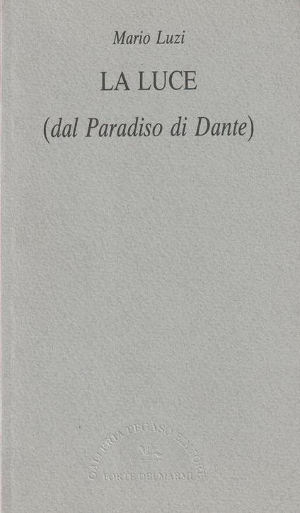La luce (dal Paradiso di Dante) - copertina