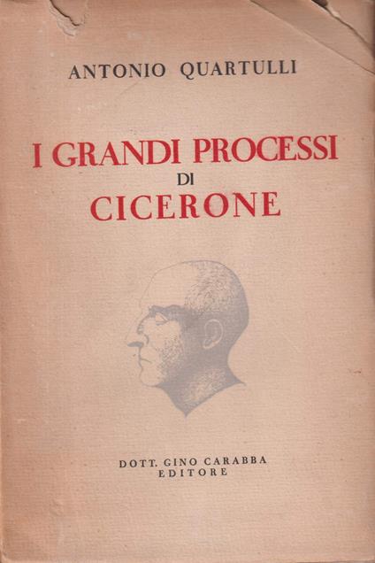 I grandi processi di Cicerone - copertina