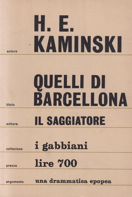 Quelli di Barcellona - copertina