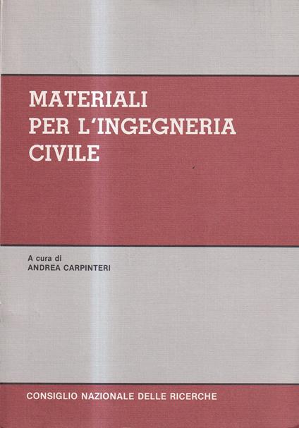 Materiali per l'ingegneria civile - copertina
