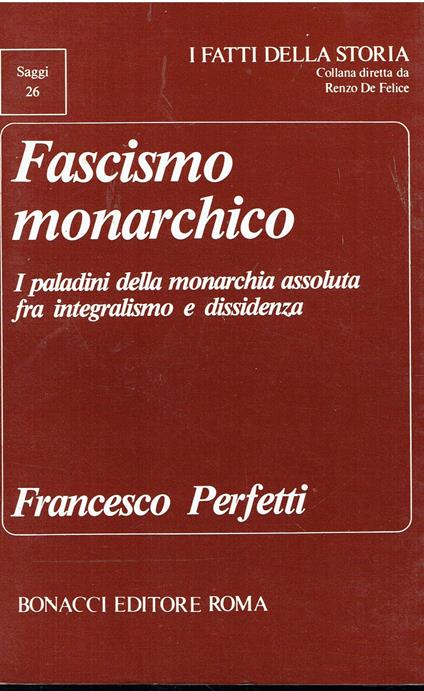 Fascismo monarchico - copertina