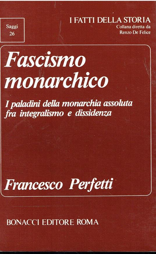 Fascismo monarchico - copertina