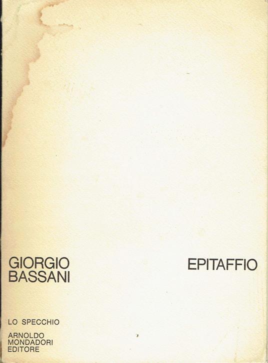 Bassani G. - EPITAFFIO - copertina